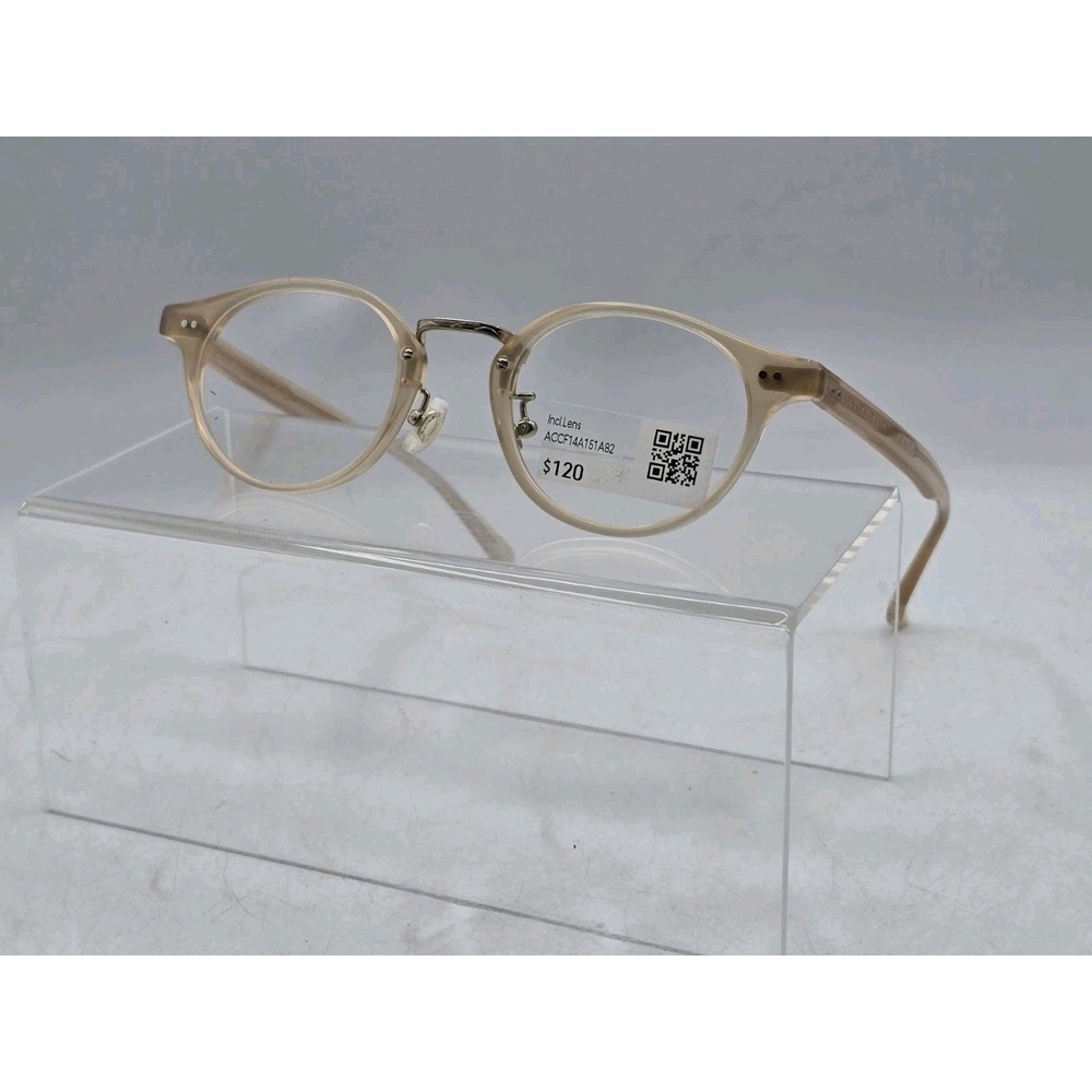 JINS Eyeglass Frames 46 - 21-152 - 37.5 ACCF14A151A82 - LOOSE FRAMES NO NOSE PAD